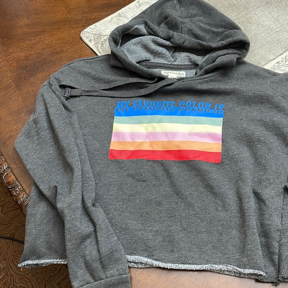 Aeropostale cropped hoodie size s